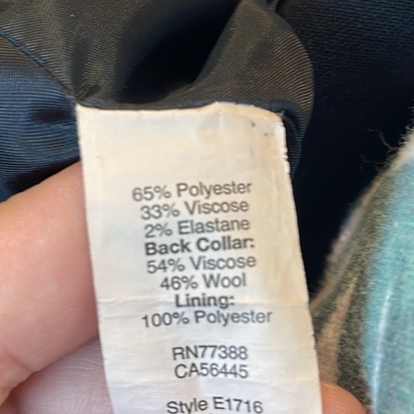 J crew classic wool blend black blazer two button front - Picture 3 of 12